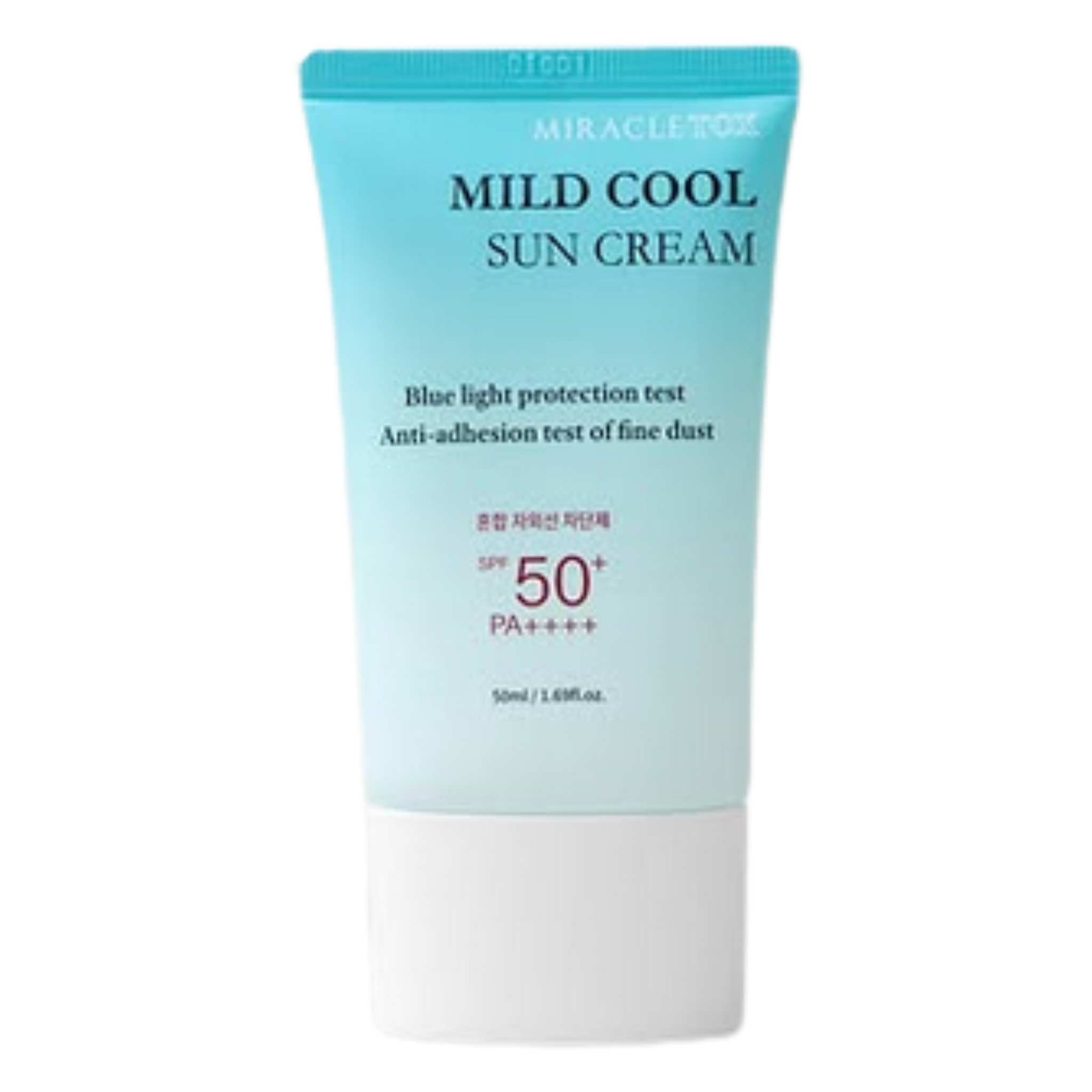 Cremă de protecție solară, MIRACLETOX, Mild Cool Sun Cream SPF50+ PA++++, cu efect răcoritor și formulă delicată